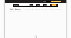 Desktop Screenshot of hotellegaloubet.com